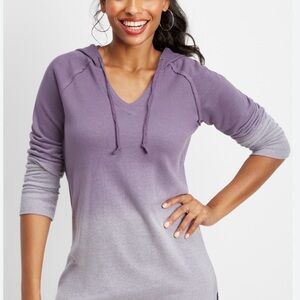 Maurices Lavender to Gray Ombre Hoodie